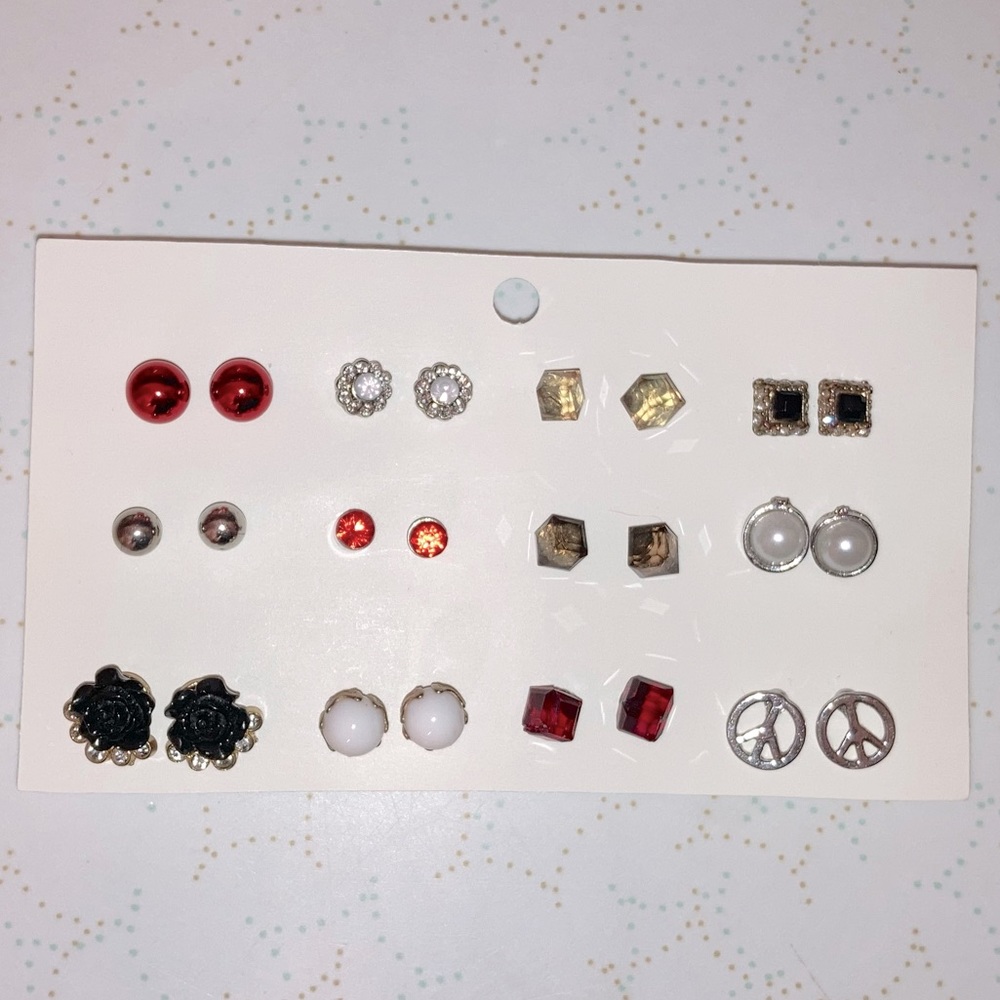 12 pair women’s earrings